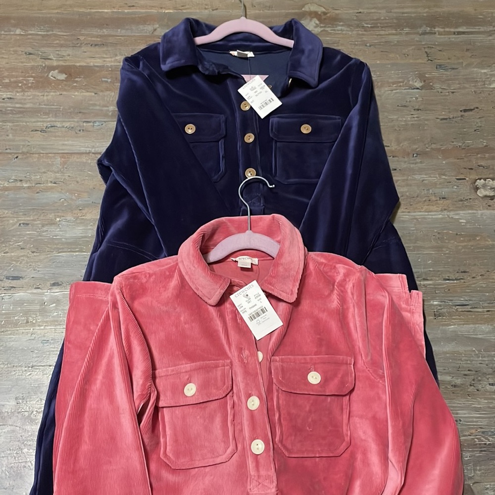 Girls J.crew shirt dress corduroy bundle NWTS